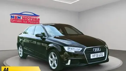 Used Audi A3 Sport 150 HP (110 kW) 2019 Black Sedan