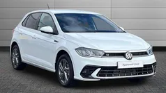 Pure white New 2025 VW Polo R-line Hatchback | £20,450 (Fair price)
