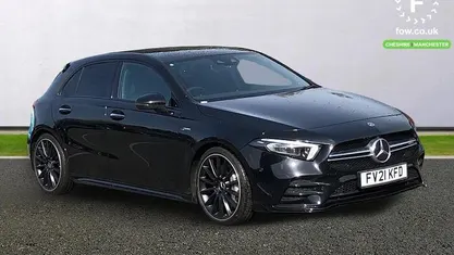 Used Mercedes A35 AMG Premium Plus 306 HP (225 kW) 2021 Black Hatchback