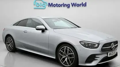 Used Mercedes E220 AMG line 194 HP (142 kW) 2021 Silver Coupe