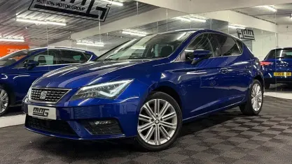 Used Seat Leon XCELLENCE 131 HP (96 kW) 2019 Blue Hatchback