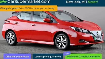 Used Nissan Leaf Acenta 110 kW (150 HP) 2021 Red Hatchback