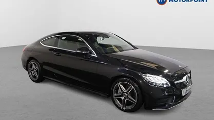 Used Mercedes C300 AMG line 258 HP (189 kW) 2019 Black Coupe
