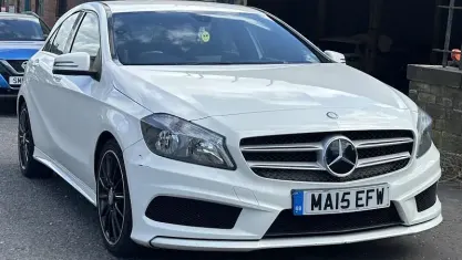 Used Mercedes A180 AMG 109 HP (80 kW) 2015 White Hatchback