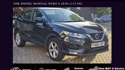 Used Nissan Qashqai Acenta Premium 116 HP (85 kW) 2019 Black SUV