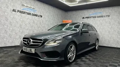 Used Mercedes E220 AMG line 177 HP (130 kW) 2015 Grey Estate