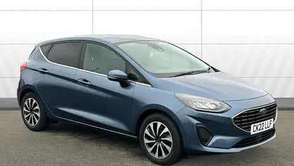 Used Ford Fiesta Titanium 101 HP (74 kW) 2022 Blue Hatchback