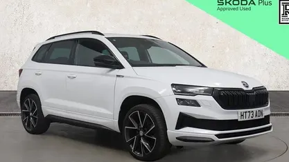 Used Skoda Karoq SportLine 150 HP (110 kW) 2023 White SUV