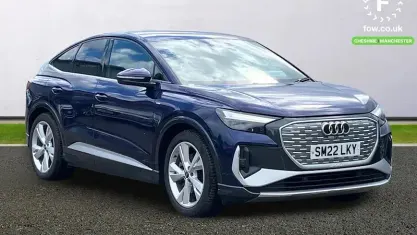 Used Audi Q4 Sportback e-tron S-Line 219 kW (299 HP) 2022 Blue SUV