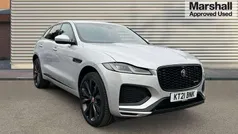 Hakuba silver metallic Used 2021 Jaguar F-Pace R-Dynamic SUV | £29,616 (Fair price)