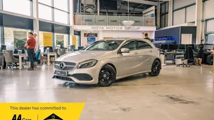 Used Mercedes A200 AMG line 136 HP (100 kW) 2018 Silver Hatchback