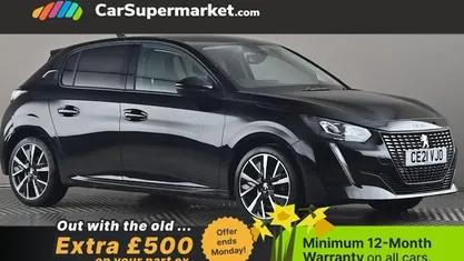 Used Peugeot 208 Allure Premium 102 HP (75 kW) 2021 Black Hatchback