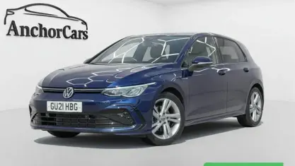 Used VW Golf VII R-line 150 HP (110 kW) 2021 Blue Hatchback