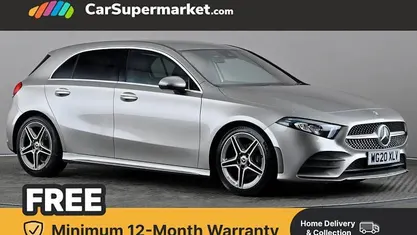 Used Mercedes A200 AMG line 163 HP (119 kW) 2020 Silver Hatchback