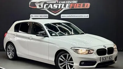 Used BMW 118 Sport Line 136 HP (100 kW) 2017 White Hatchback