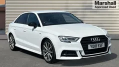 White Used 2018 Audi A3 Black Edition Sedan | £16,636 (Fair price)