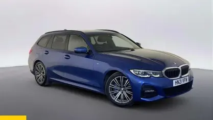 Used BMW 330 M Sport 258 HP (189 kW) 2021 Blue Estate