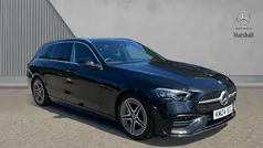 Black Used 2024 Mercedes C220 AMG line Estate | £33,863 (Fair price)