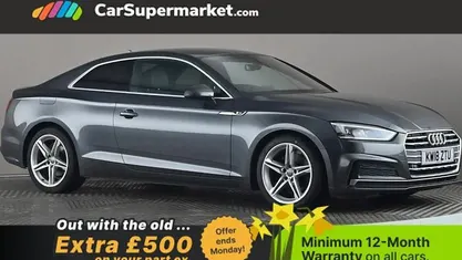 Used Audi A5 S-Line 190 HP (139 kW) 2018 Grey Coupe