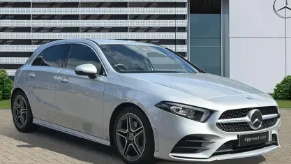 Used Mercedes A200 AMG line 163 HP (119 kW) 2020 Silver Hatchback