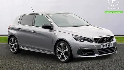 Used Peugeot 308 GT-line 131 HP (96 kW) 2019 Grey Hatchback
