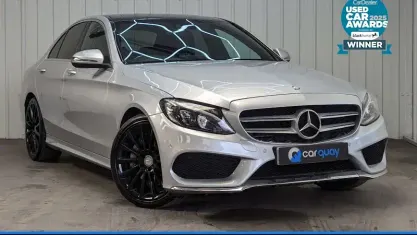 Begagnad Mercedes C250 AMG Line Premium Plus 204 HK (150 kW) 2016 Silver Sedan