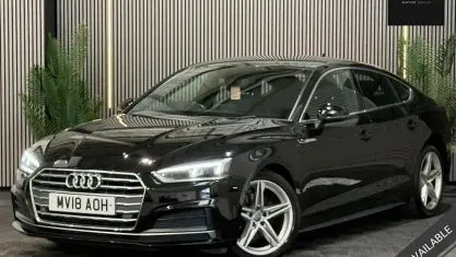 Used Audi A5 Sportback S-Line 190 HP (139 kW) 2018 Black Hatchback