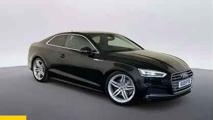Used Audi A5 S-Line 150 HP (110 kW) 2019 Black Coupe