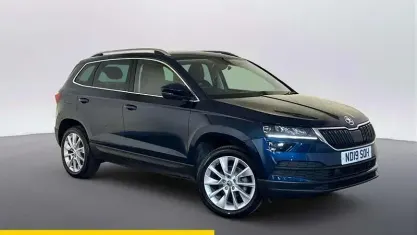 Used Skoda Karoq SE L 150 HP (110 kW) 2019 Blue SUV