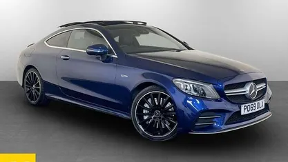Blue Used 2019 Mercedes C43 AMG Premium Plus Coupe | £27,595 (Fair price)