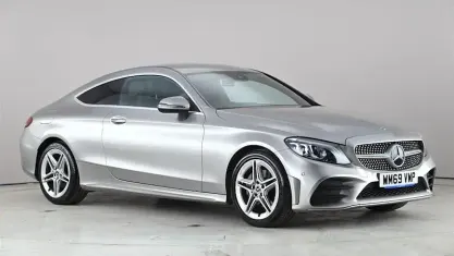 Begagnad Mercedes C200 AMG Line Premium 184 HK (135 kW) 2020 Silver Sportkupé