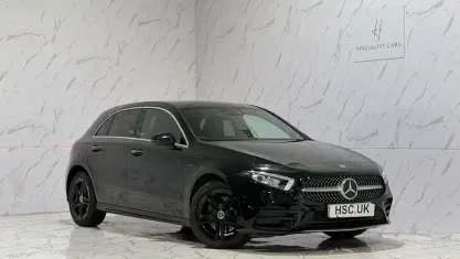Used Mercedes A250 AMG line 218 HP (160 kW) 2020 Black Hatchback