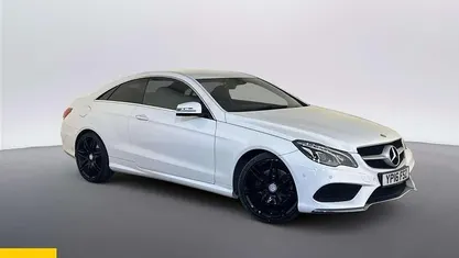 Used Mercedes E200 AMG line 184 HP (135 kW) 2015 White Coupe