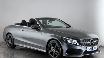 Grey Used 2018 Mercedes C220 AMG line Cabriolet | £17,950 (Good price)