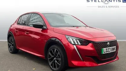 Red Used 2023 Peugeot e-208 GT Hatchback | £14,822 (Fair price)