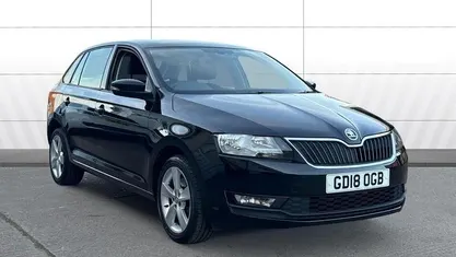 Used Skoda Rapid SE 110 HP (80 kW) 2018 Black Hatchback