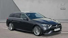 Grey Used 2024 Mercedes C300e AMG Line Premium Estate | £33,801 (Good price)