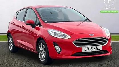 Used Ford Fiesta Zetec 101 HP (74 kW) 2018 Red Hatchback