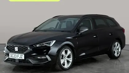Used Seat Leon FR 110 HP (80 kW) 2023 Black Estate