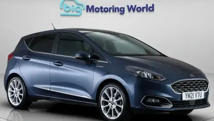 Usado Ford Fiesta Vignale 125 HP (91 kW) 2021 Azul Citadino