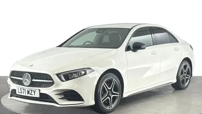Used Mercedes A250 AMG line 218 HP (160 kW) 2021 White Sedan
