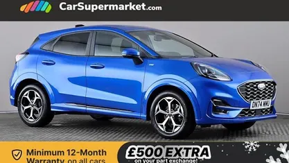 Blue Used 2024 Ford Puma ST-Line Hatchback | £18,397 (Fair price)