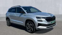 Brilliant silver metallic Used 2024 Skoda Karoq SportLine SUV | £28,990 (Fair price)