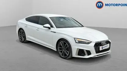 Used Audi A5 Sportback S-Line 163 HP (119 kW) 2021 White Hatchback