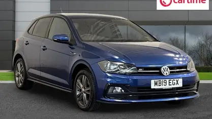 Used VW Polo R-line 116 HP (85 kW) 2019 Blue Hatchback