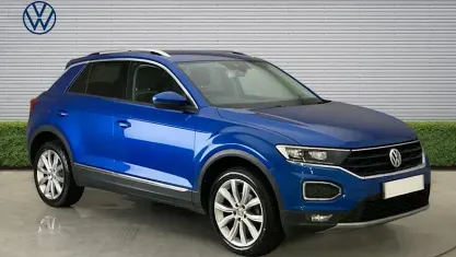 Used VW T-Roc SEL 150 HP (110 kW) 2019 Blue SUV