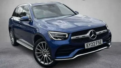 Used Mercedes GLC300 AMG line 245 HP (180 kW) 2022 Blue SUV