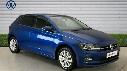 Used VW Polo Match 95 HP (69 kW) 2021 Blue Hatchback