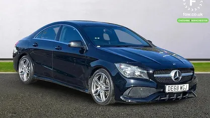 Used Mercedes CLA180 AMG line 122 HP (89 kW) 2018 Black Sedan