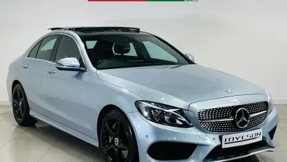 Used Mercedes C250 AMG line 204 HP (150 kW) 2016 Silver Sedan